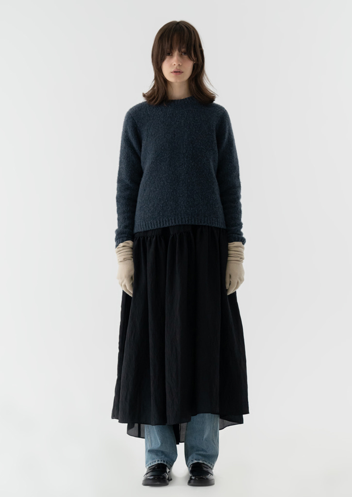 (SALE 30%)Via Cloud cashmere knit_midnight navy