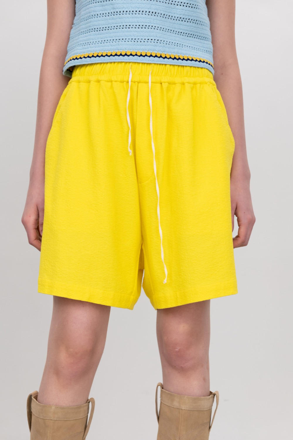Via Cona banding shorts (yellow)