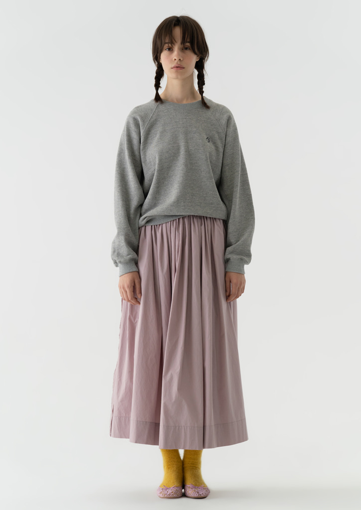 (SALE 20%)Via Shirring full skirt_lavender