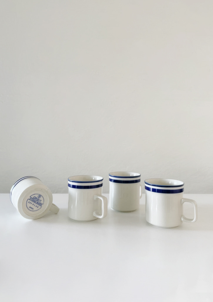 Blue line coffee / tea Mug