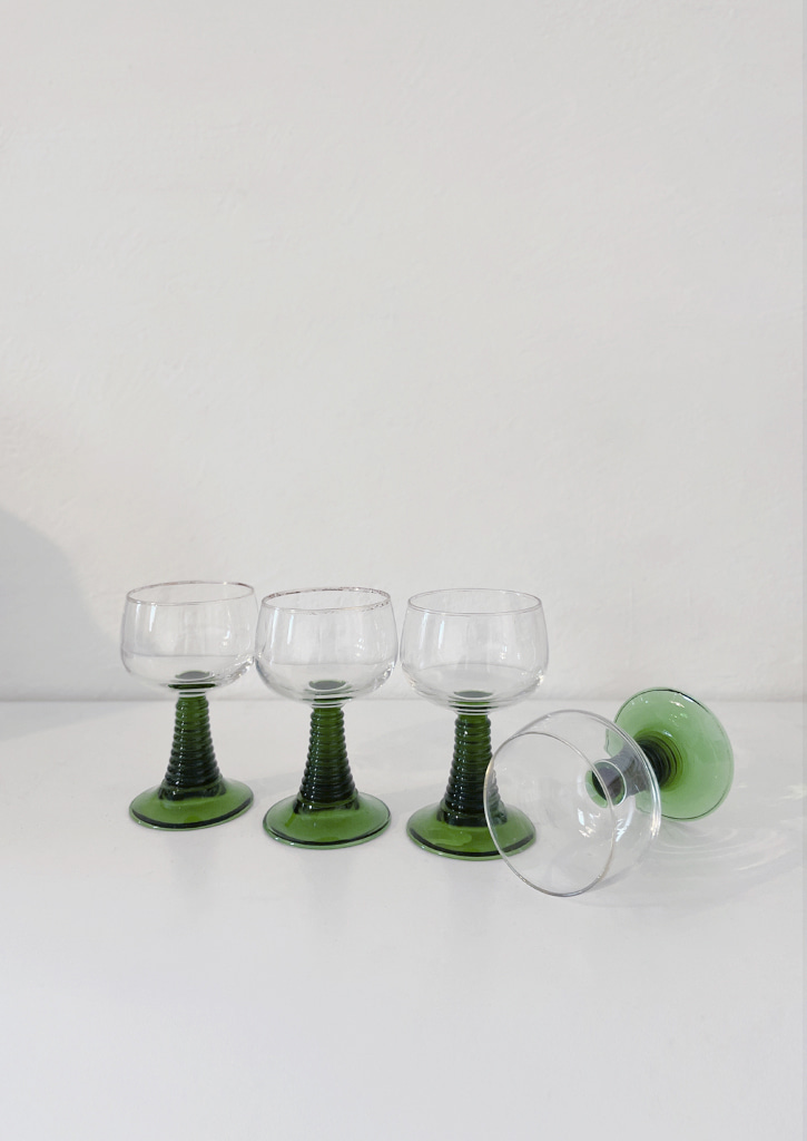 Small Green Wine Glasses