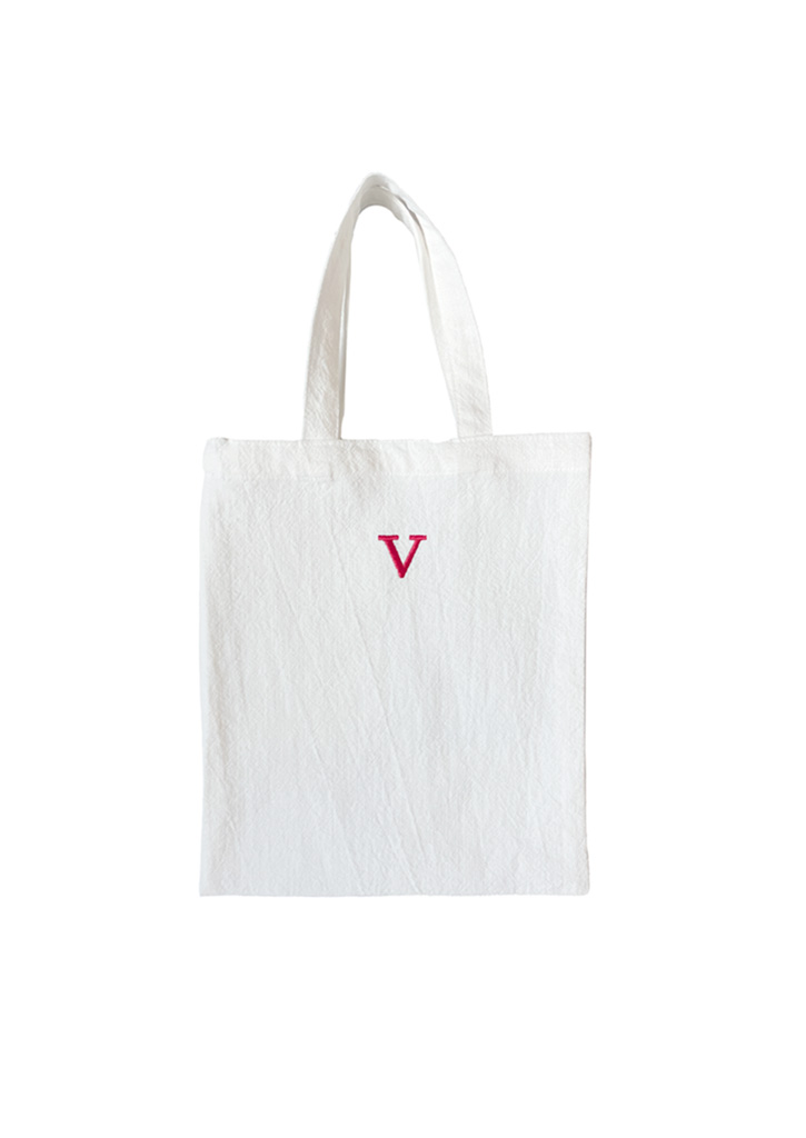 [vegetable flower studio] &#039;V&#039; small eco bag