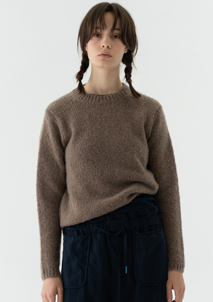 (SALE 30%)Via Cloud cashmere knit_middlebury brown