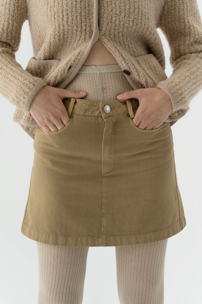 Via Luna mini skirt (camel)