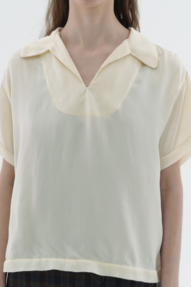 Via Hay silk blouse (cream)