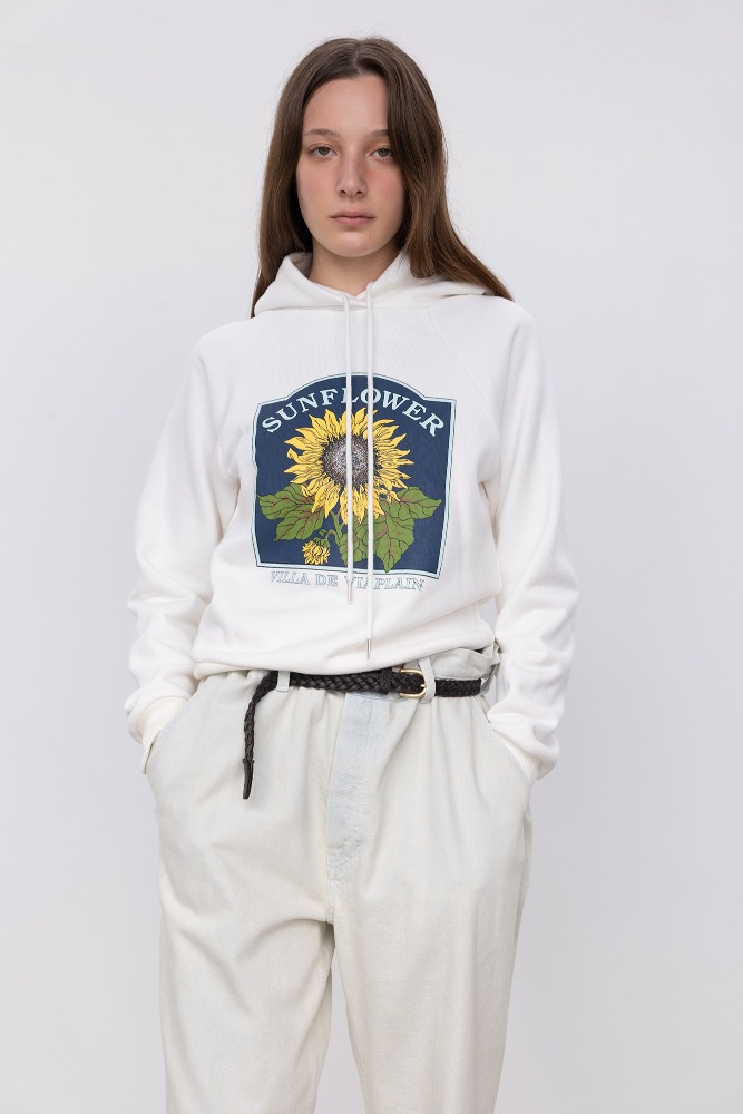 Via Sunflower hoodie (white)