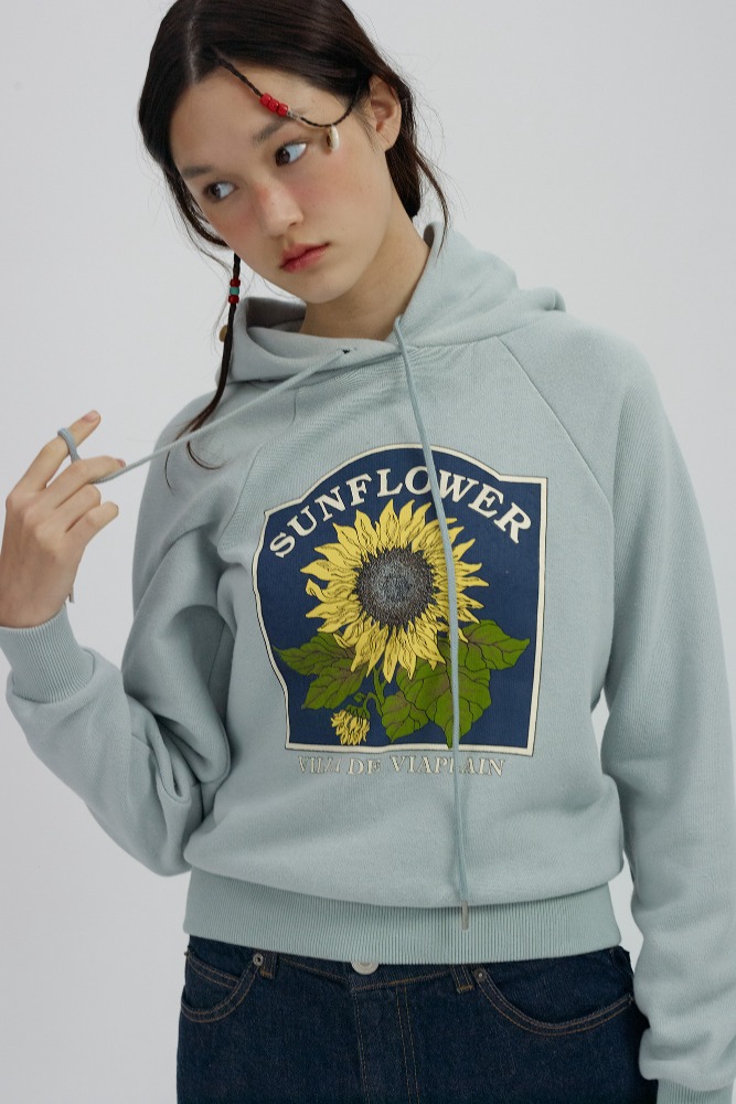 Via Sunflower hoodie (mint)