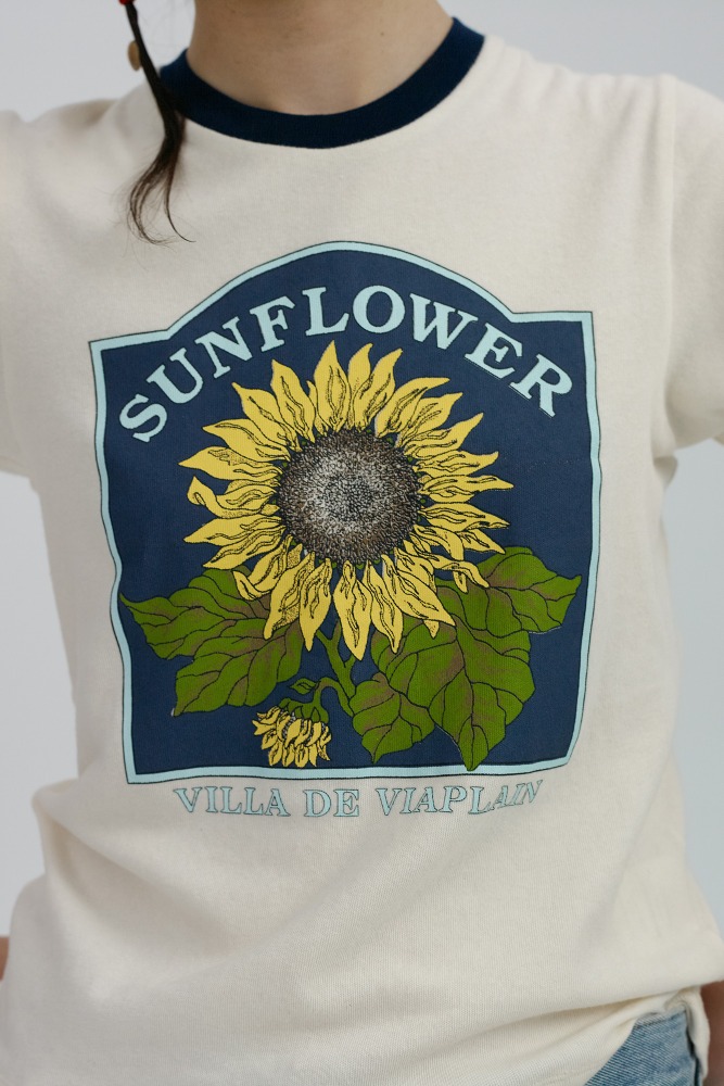 Via Sunflower T-shirt (Ivory)